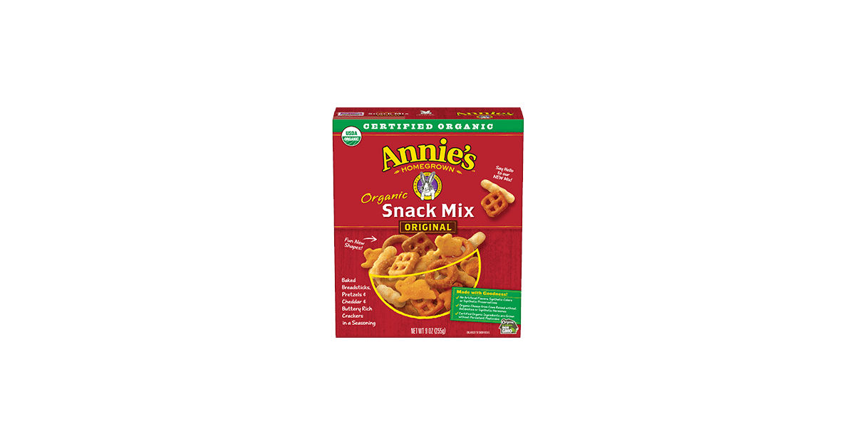 Annie's Homegrown Organic Snack Mix Original Healthy StoreBought