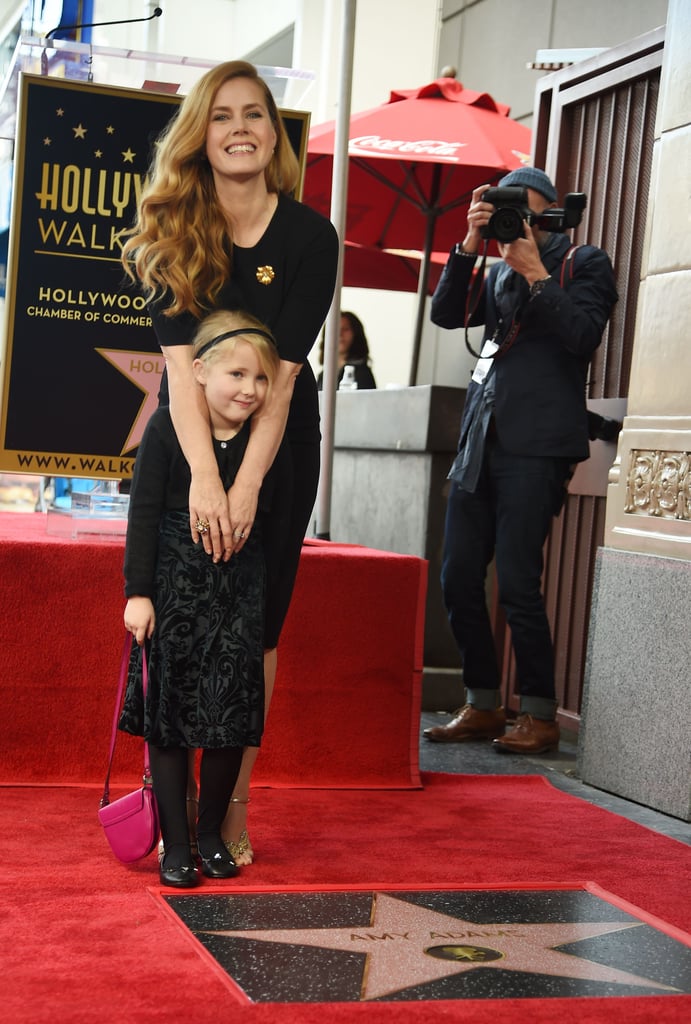 Amy Adams and Her Family at Hollywood Walk of Fame Ceremony