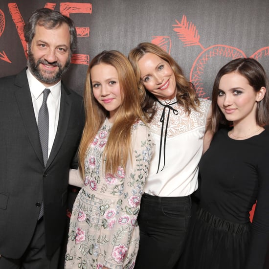 Judd Apatow With Leslie Mann and Daughters at Love Premiere