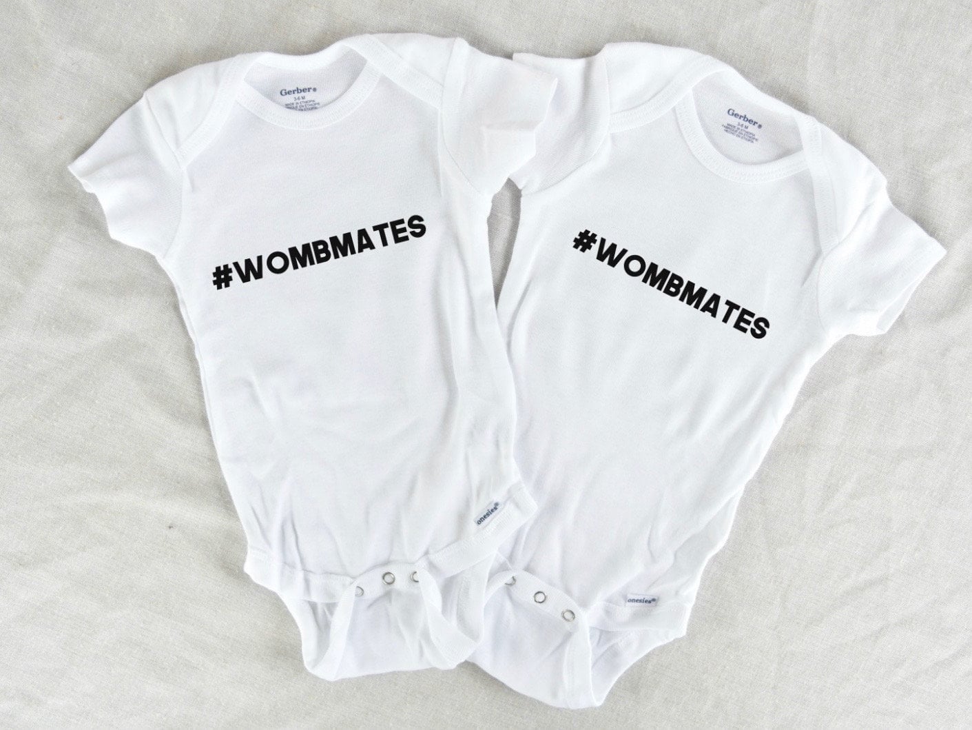 twin girl onesies