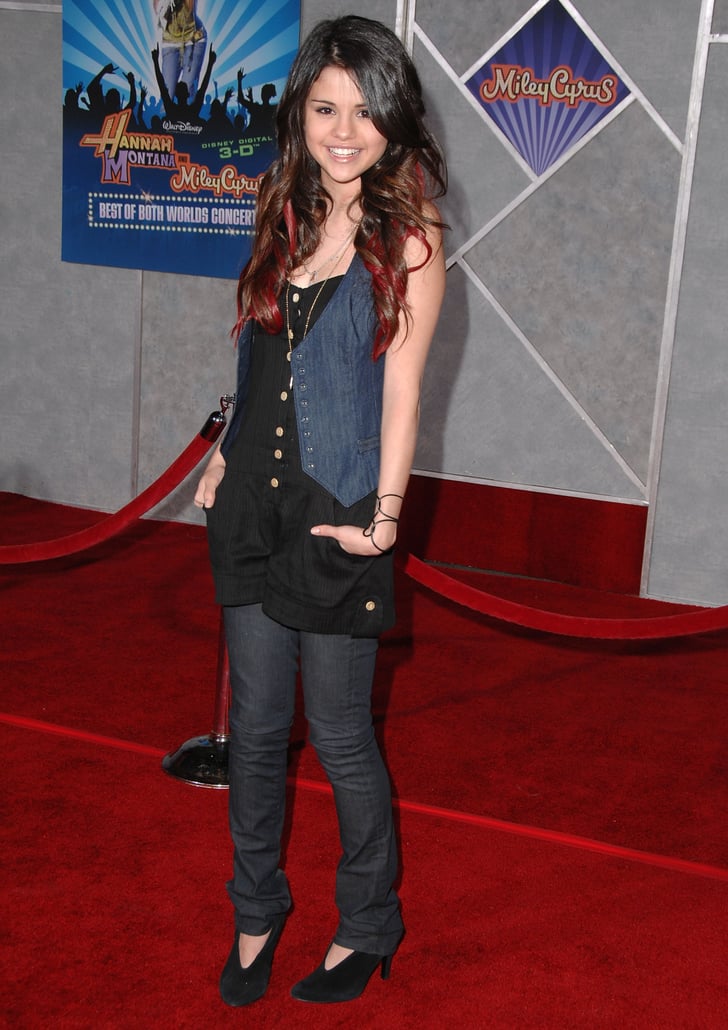 Selena Gomez Dress Over Jeans Trend From the 2000s POPSUGAR Fashion