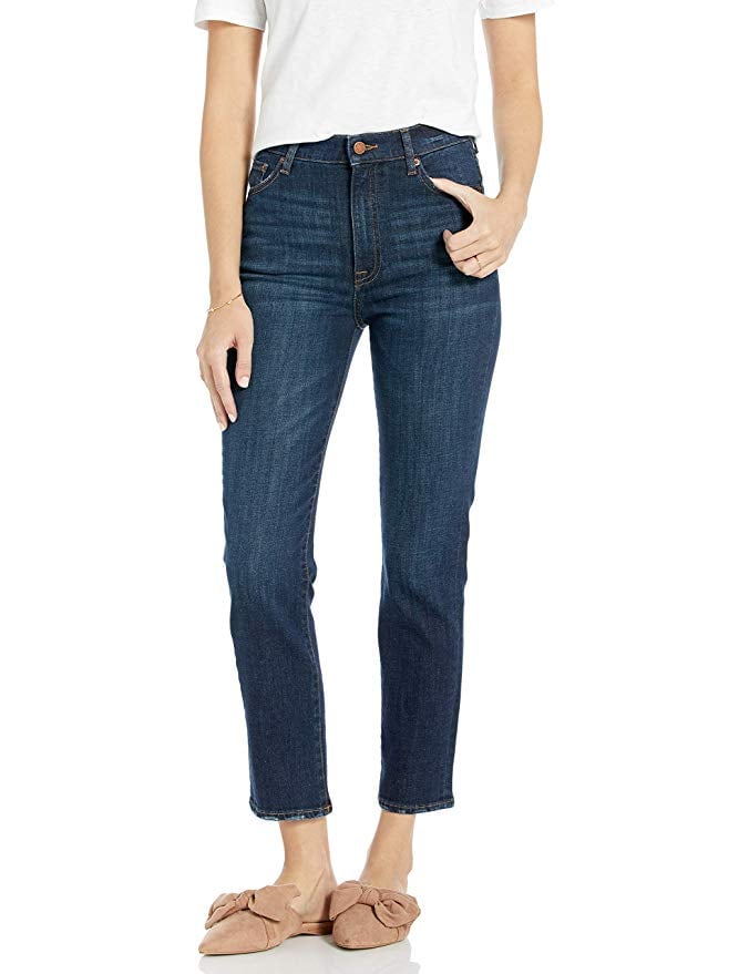 The Drop Women's Manchester High Rise Straight Fit Ankle Jean