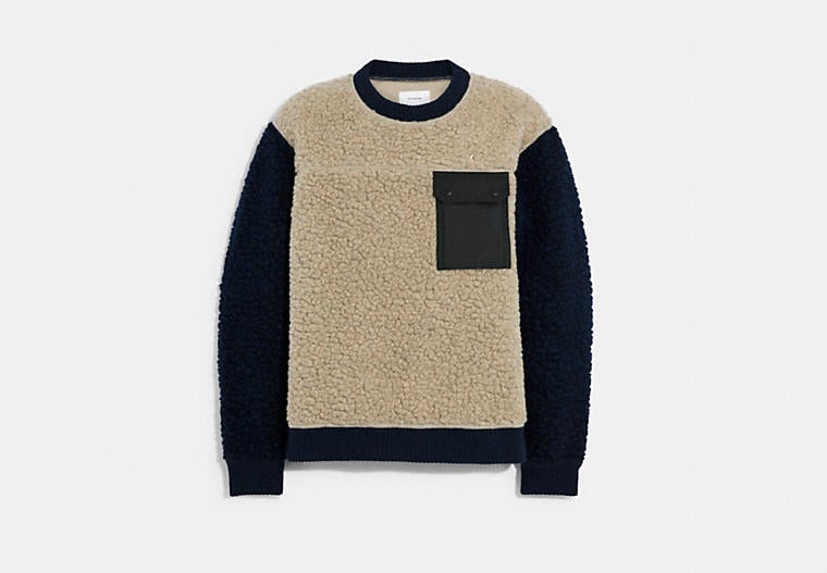 Coach Sherpa Crewneck
