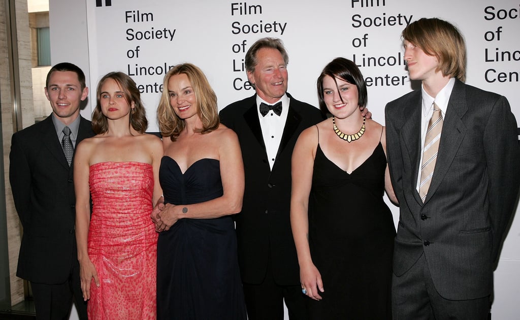 The couple posed with their family at a ceremony honoring Jessica at the Film Society of Lincoln Center in NYC in April 2006.