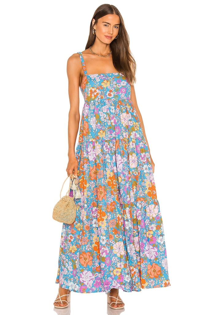 Free People Park Slope Maxi Dress in Bluebell Combo