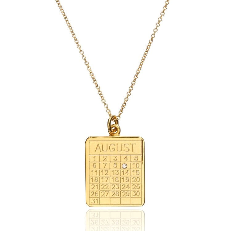 Lily & Roo Special Date Calendar Necklace Best Valentine's Day