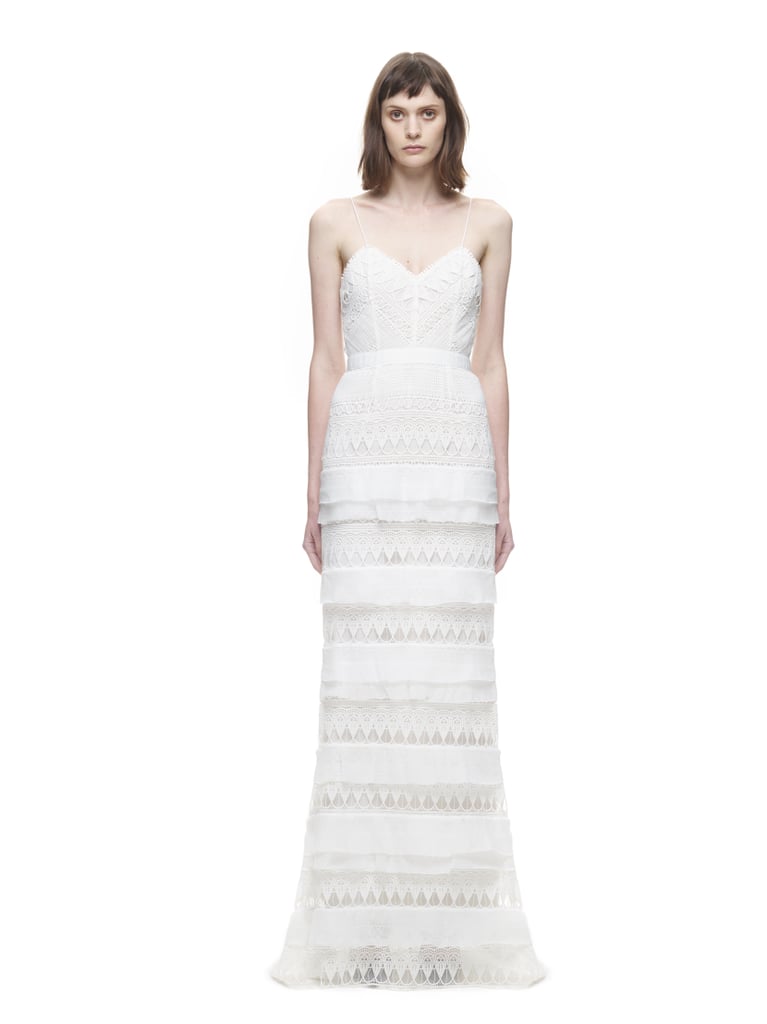 Penelope Sleeveless Tiered Lace Gown ($1,550)