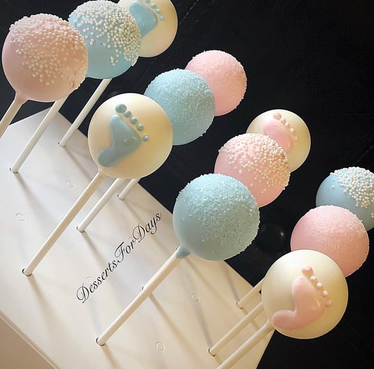 Gender Reveal Cake Pops Baby Shower Cake Pops POPSUGAR Family Photo 50