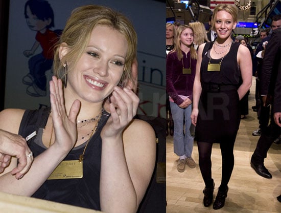Hilary Duff at the New York Stock Exchange