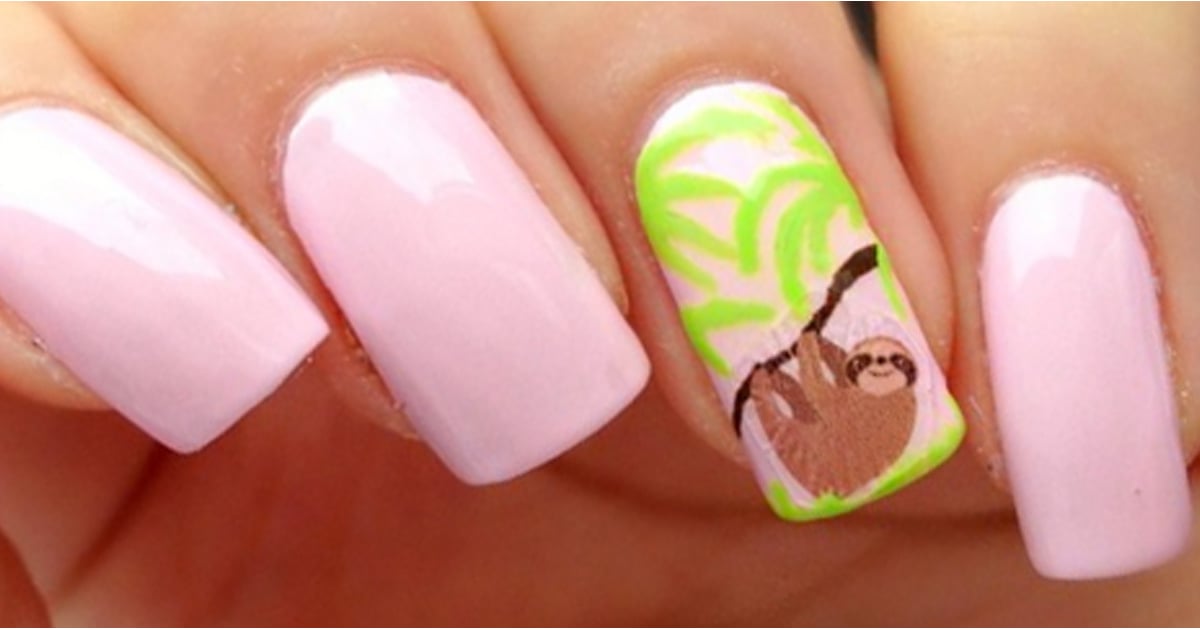 Sloth Nail Art Ideas