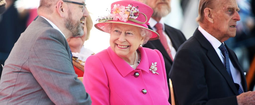 Queen Elizabeth Pink Coat April 2016