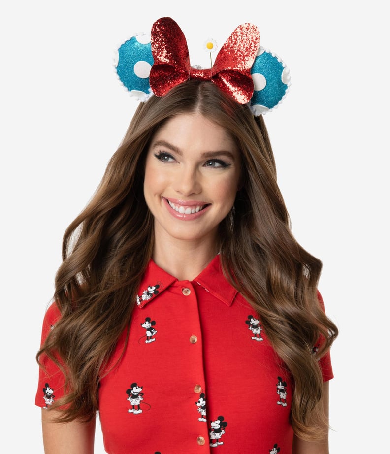 Happy Mouse Ears Glitter Headband