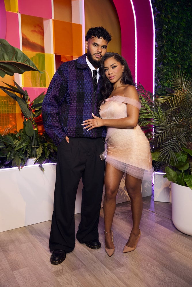 Bryan Arenales and Amaya Espinal at the "Love Island USA" Reunion