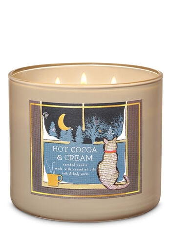 Bath & Body Works Hot Cocoa & Cream 3-Wick Candle