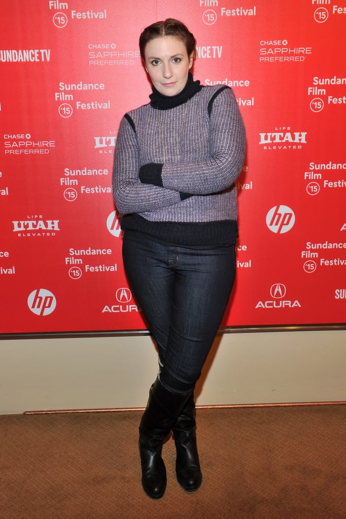 Lena Dunham struck a pose at the Sundance Film Festival.