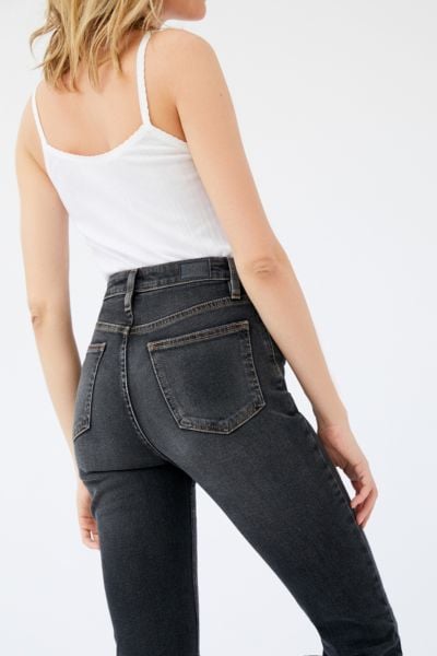 BDG Girlfriend High-Waisted Longline Jeans