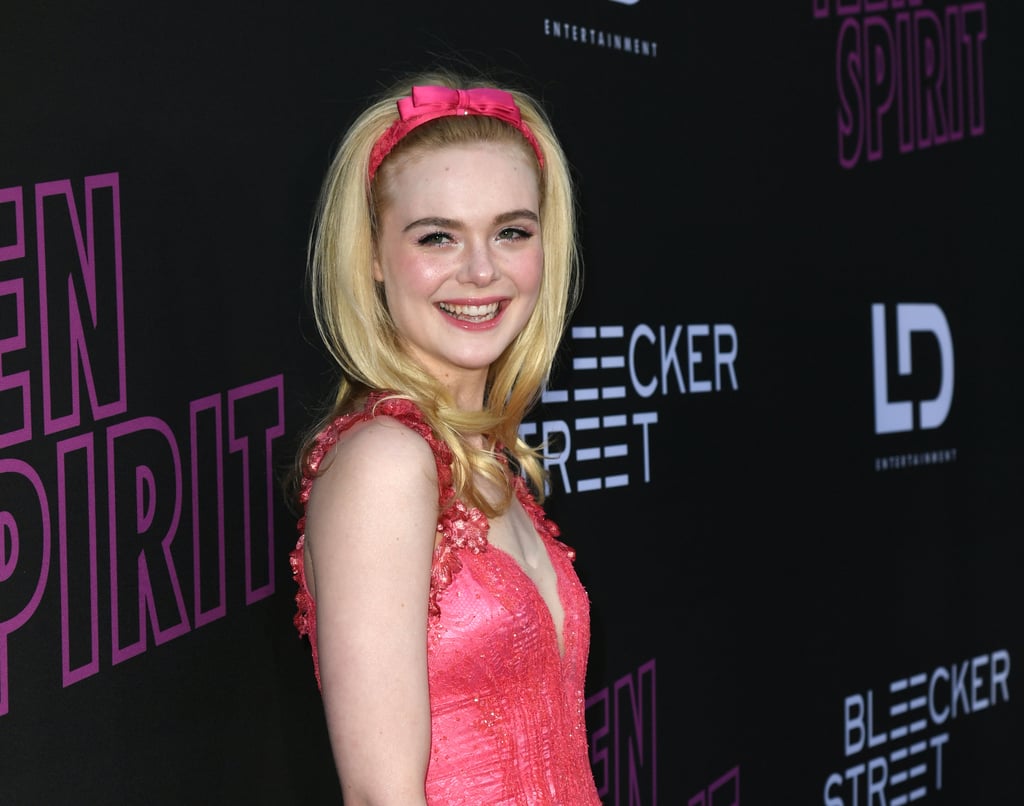 Elle Fanning Pink Rodarte Dress at Teen Spirit Premiere