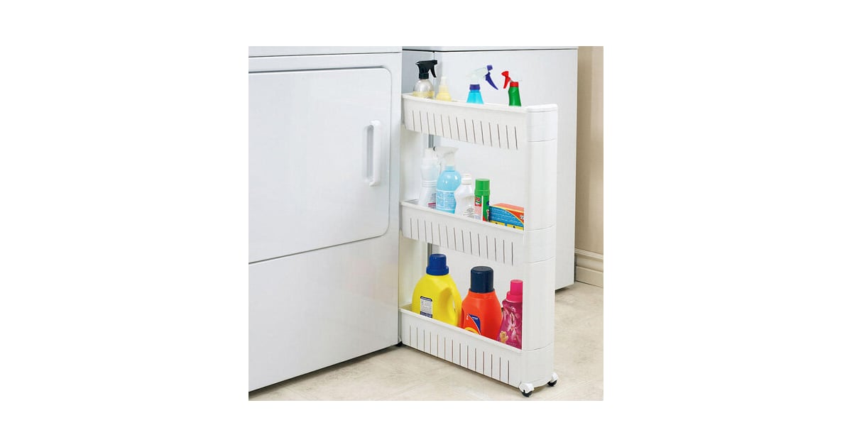 Narrow Sliding Storage Organizer Rack TopRated Home Products From Wayfair 2021 POPSUGAR