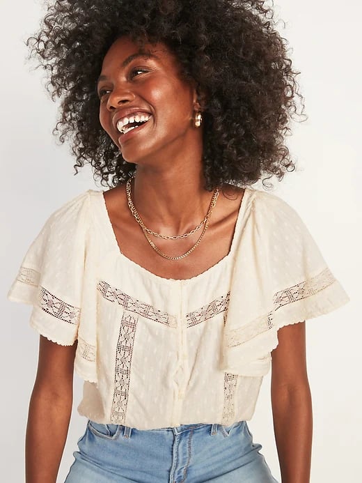 Old navy crochet top cheap