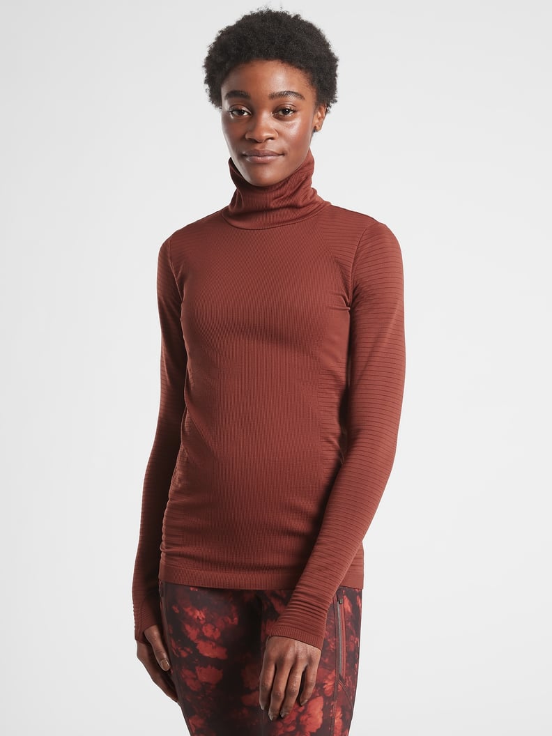 Athleta Flurry Blizzard Rib Turtleneck