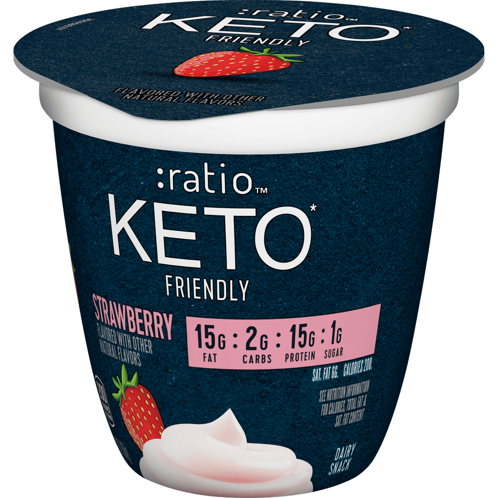 :ratio KETO* Friendly Dairy Snack, Strawberry