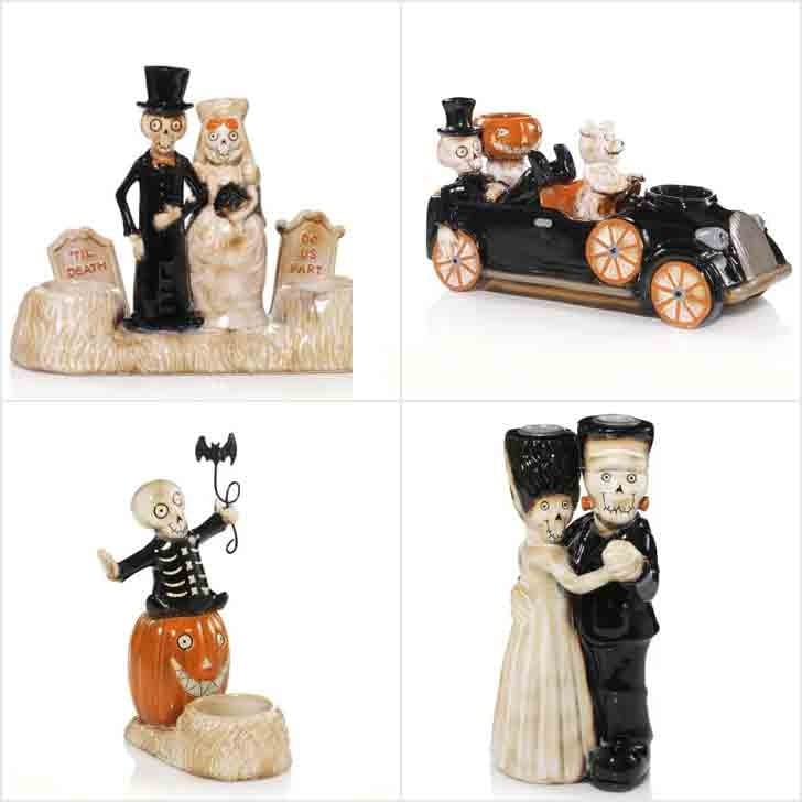YANKEE CANDLE 2018 BONEY BUNCH WITCHY KITTY TEA LIGHT CANDLE HOLDER HALLOWEEN