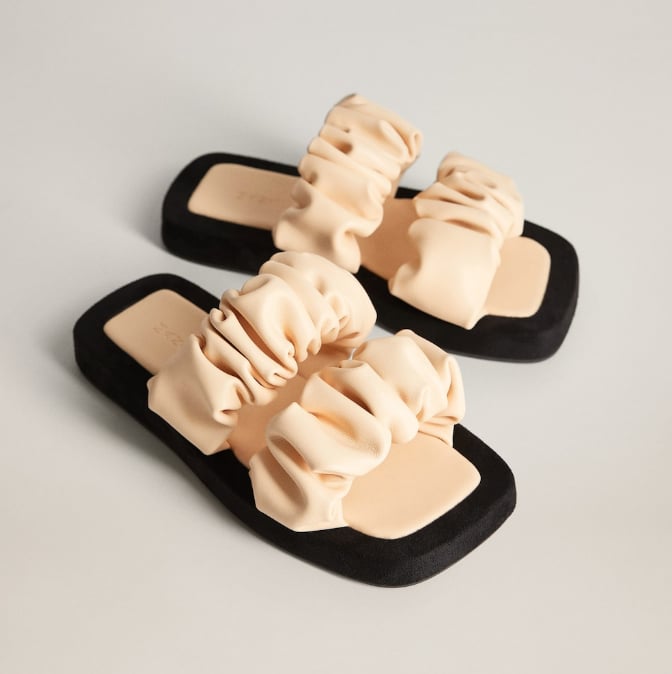 Mango Ruched Strips Sandals | Summer Sandal Trends 2020 | POPSUGAR