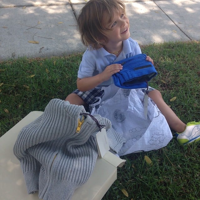 Selma Blair's son Arthur went back-to-school shopping. 
Source: Instagram user therealselmablair