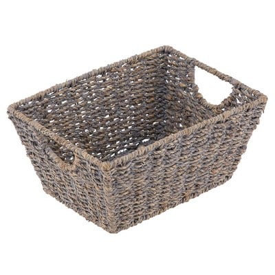 mDesign Woven Nesting Home Storage Basket Bins