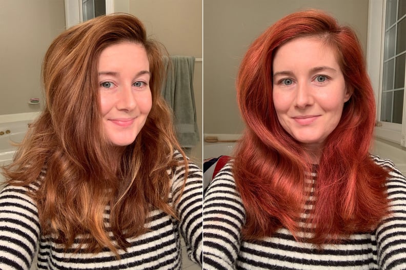 Before and After KMS Style Color Real Red