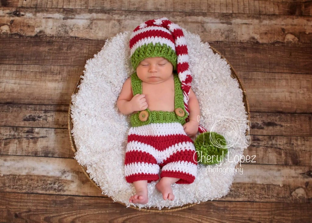 crochet christmas baby outfit