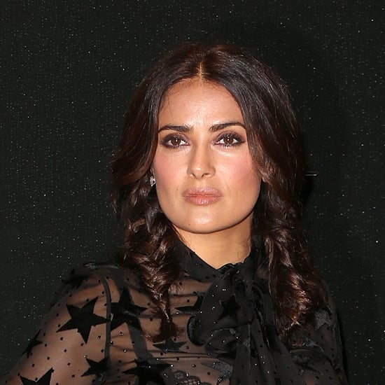 Salma Hayek Wears a Sheer Outfit at Paris Fashion Week
