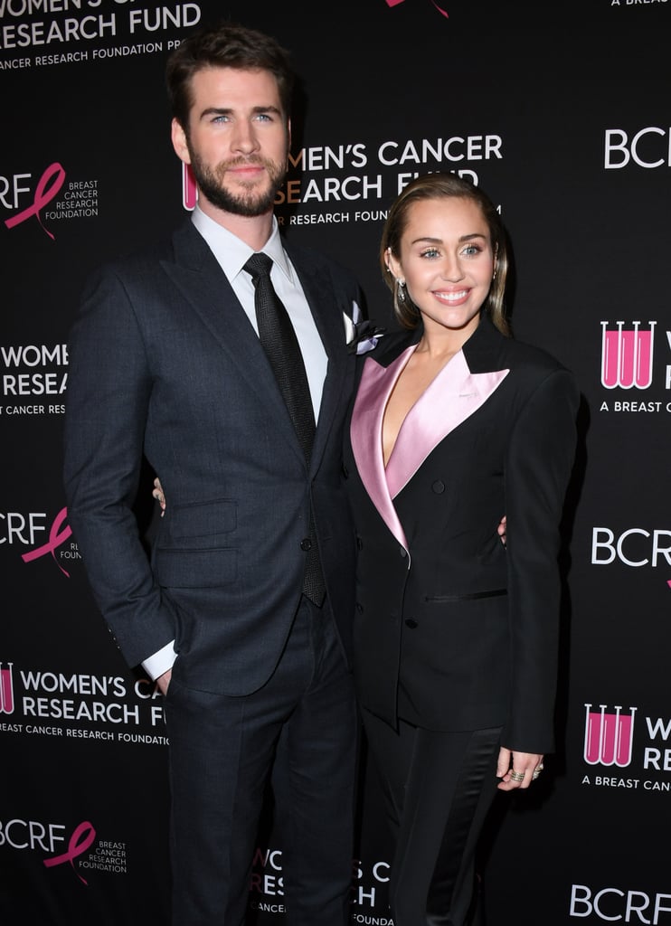 Miley Cyrus Liam Hemsworth at Cancer Research Fund Gala 2019