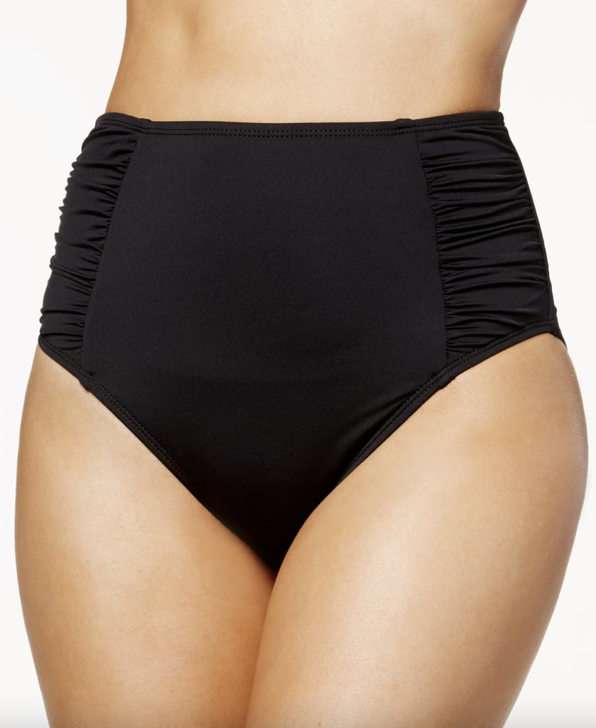 Solid High-Waist Bikini Bottoms