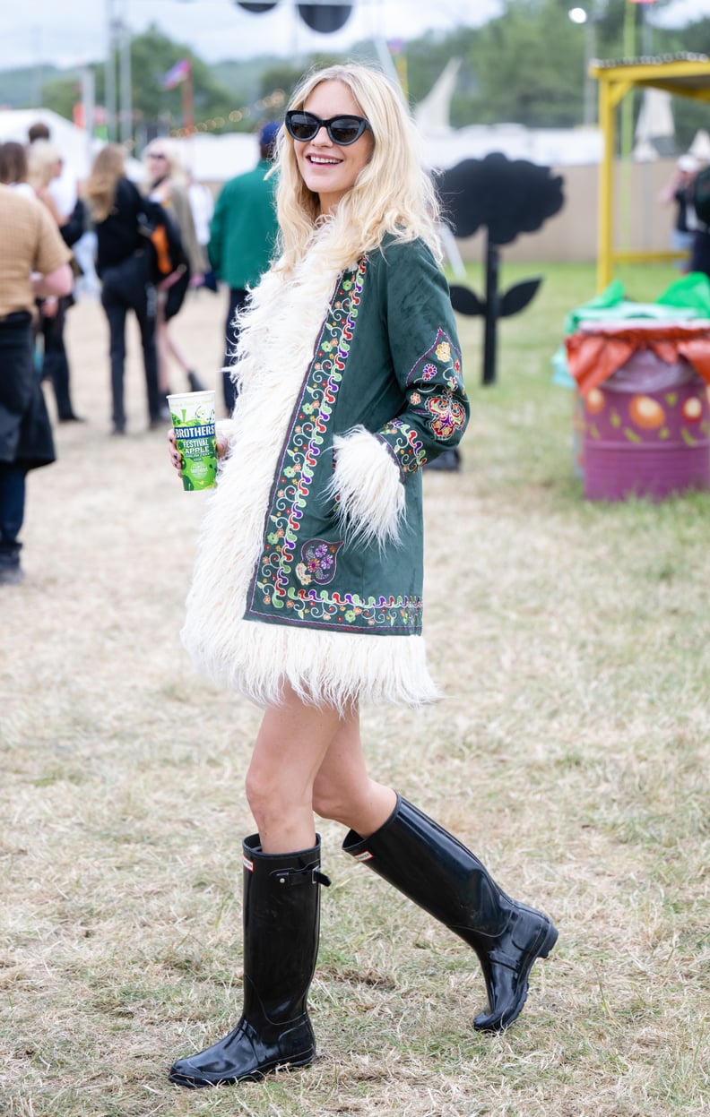 Poppy Delevingne Wearing The Hippie Shake at Glastonbury