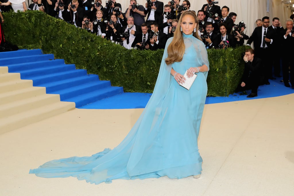 Jennifer Lopez Wearing Valentino to the 2017 Costume Institute Gala