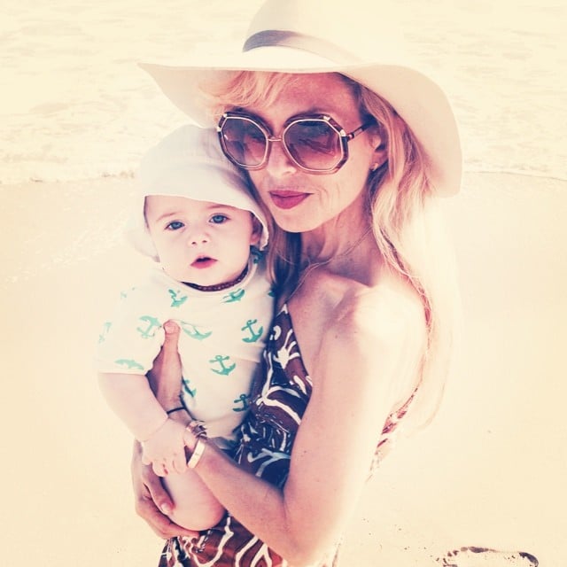 Rachel Zoe spent the Fourth of July on the beach with her baby, Kaius.
Source: Instagram user rachelzoe