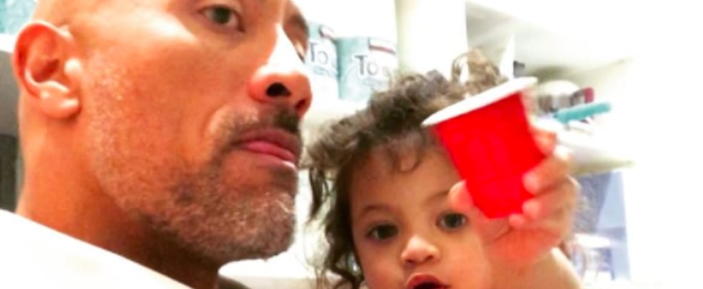 The Rock's Daughter Asking For Snacks
