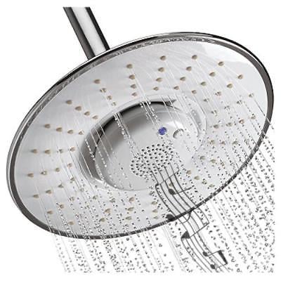 8" Rain Shower Head With Bluetooth Waterproof Speaker