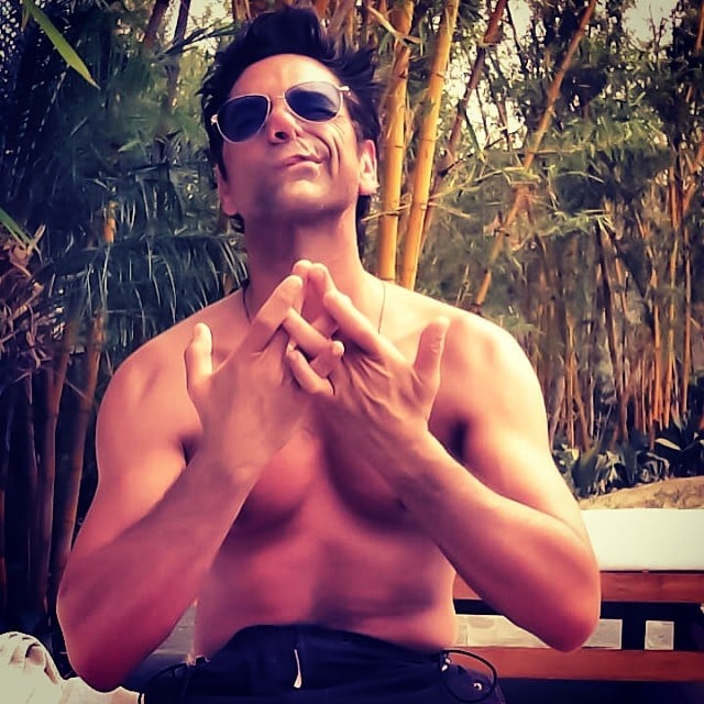 John Stamos did some shirtless meditating in India.
Source: Instagram user johnstamos