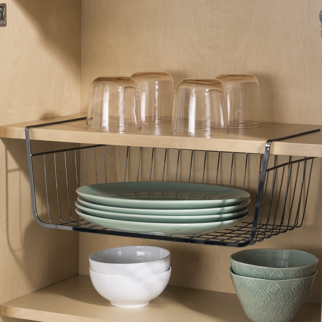 For Cabinet Shelves: Under Shelf Basket