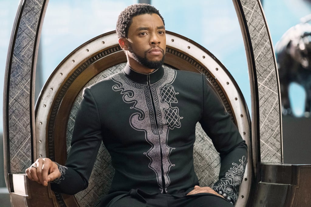 We see T'Challa in his full element as the King of Wakanda in Black Panther.