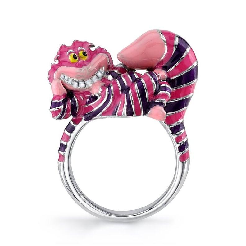 Alice in Wonderland Cheshire Cat Enameled Ring