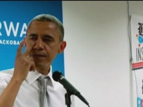 Nov. 8, 2012: Thanking His Campaign Workers After Reelection
