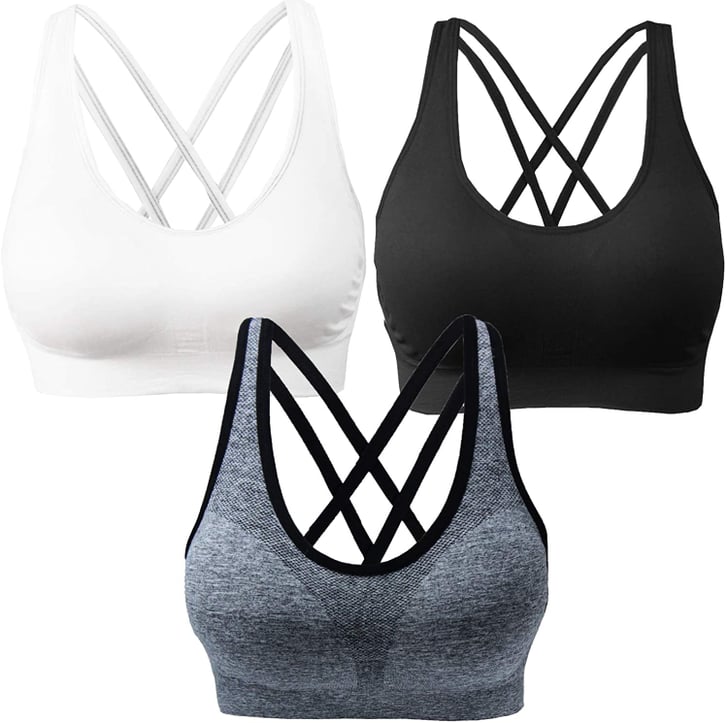 Akamc Medium Support Cross Back Sports Bras The Bestselling Amazon