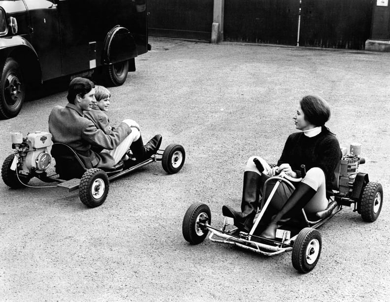 Princess Anne With Prince Charles and Prince Edward in 1969