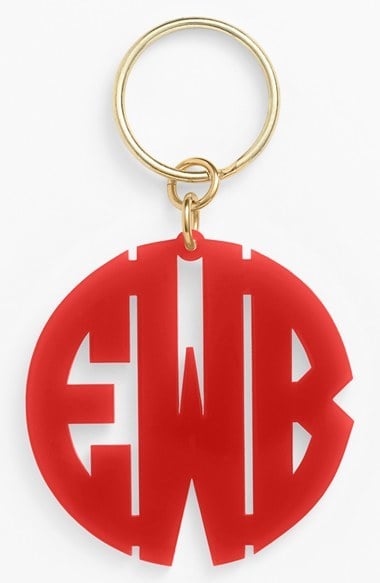 Moon and Lola Personalized Monogram Key Chain ($34)
