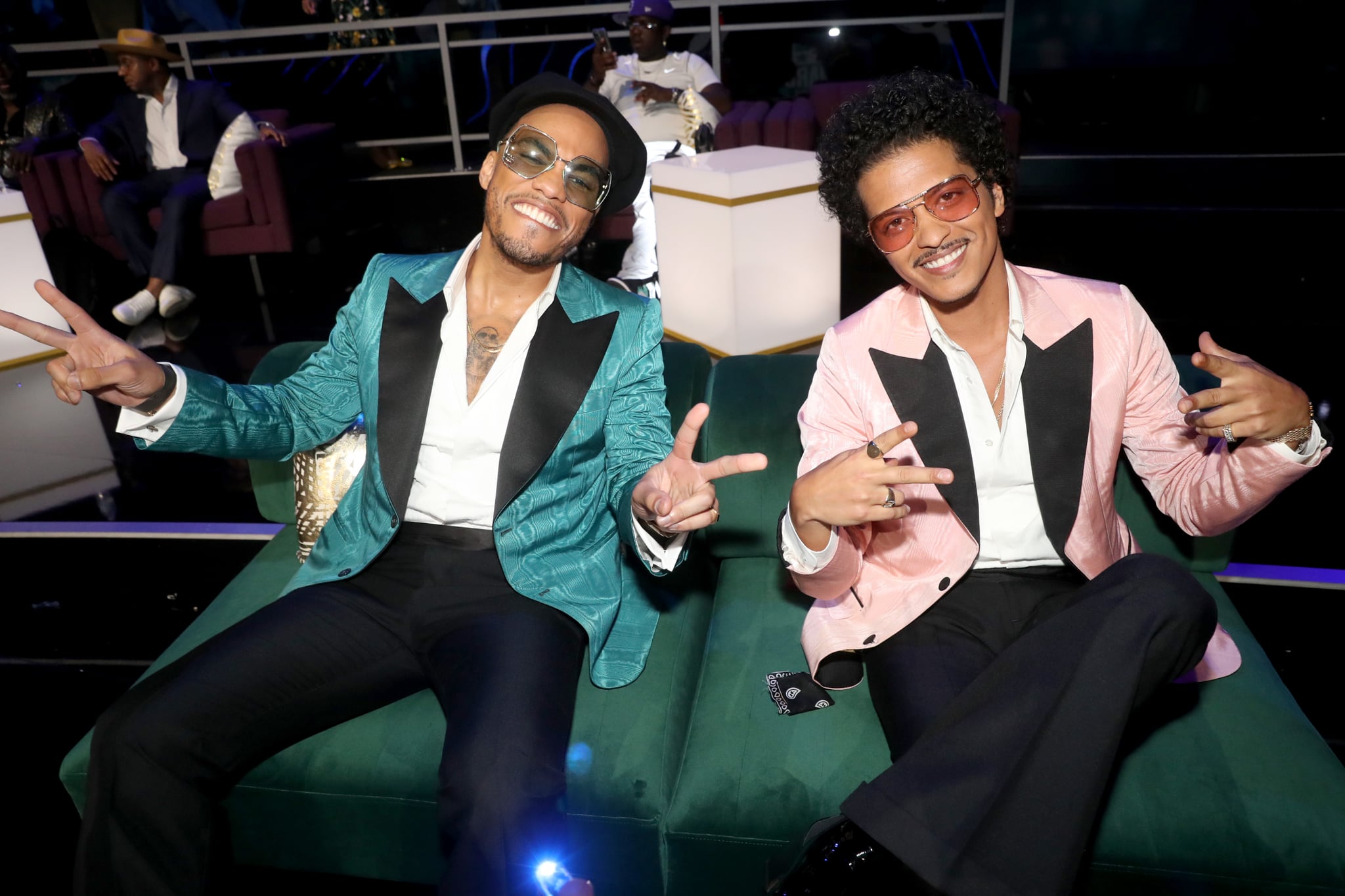 LOS ANGELES, CALIFORNIA - JUNE 27: (L-R) Anderson .Paak and Bruno Mars attend the BET Awards 2021 at Microsoft Theater on June 27, 2021 in Los Angeles, California. (Photo by Johnny Nunez/Getty Images for BET)