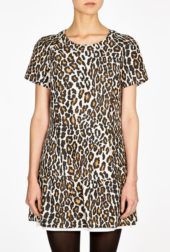 Sea Leopard-Print Ruffle Dress