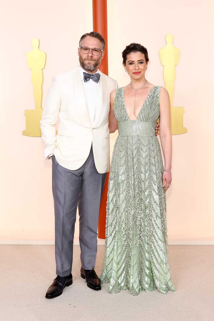 Seth and Lauren Miller Rogen at the 2023 Oscars Celebrity Couples at